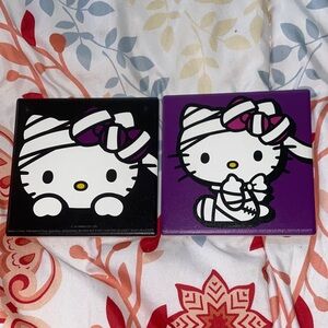 HELLO KITTY CERAMIC COASTERS Tile For Display Collection MUMMY HALLOWEEN